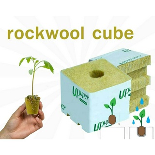 Rockwool cube 1.5 inch (ร็อควูล 1.5 นิ้ว) วัสดุปลูก ใยหิน