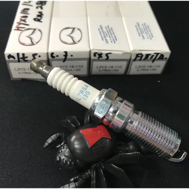 FIESTA Mazda 3 5 6 CX-7 หัวเทียนอิริเดียม L3Y2-18-110 ILTR5A-13G 1 ชุด(4 ชิ้น)