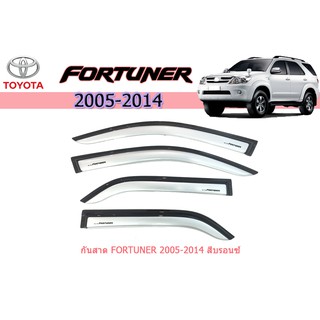 กันสาด/คิ้วกันสาด โตโยต้า ฟอร์จูนเนอร์ Toyota Fortuner ปี 2005-2014 สีบรอนซ์