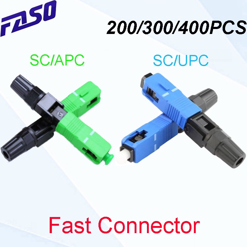 Free Shipping 60mm SC APC/UPC SM Single-Mode Optical Connector SX Fiber Optic Quick Connector  FTTH 