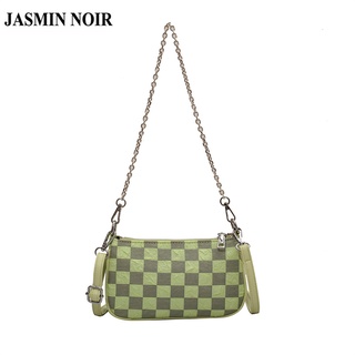 Jasmin NOIR กระเป๋าสะพายข้าง ผ้าแคนวาส แต่งสายโซ่ สําหรับผู้หญิง