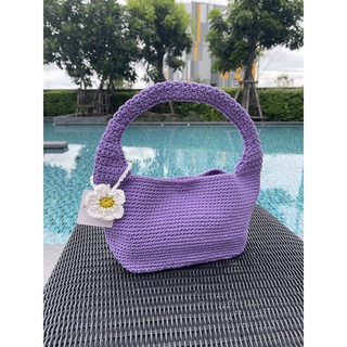 New!! พร้อมส่ง🌻กระเป๋าถัก กระเป๋าเชือกถักHandmade SJ012 Hobo city bag