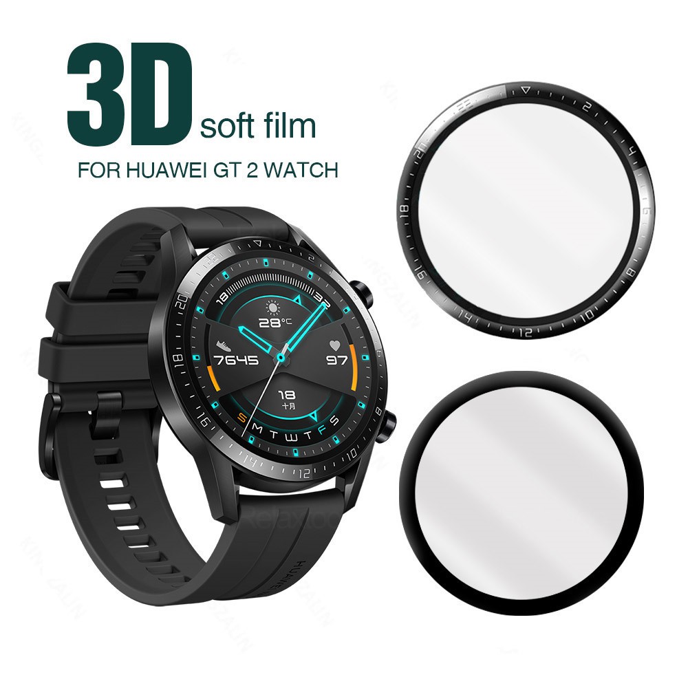 ฟิล์มกันรอย แบบหนา 3D สำหรับ huawei gt 2 3 gt3 gt2 e Pro GT Cyber 42 มม. 46 มม. 2e gt2e watch3 watch 3 Pro 42mm 43mm 46mm