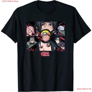 เสื้อยืดกีฬา Naruto Shippuden Group Panels T-Shirt Short sleeve T-shirts