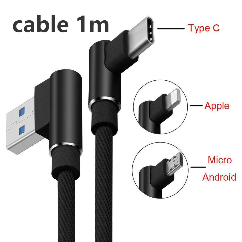 สาย 1 ม. apple iPhone android micro type-c สายเกม USB