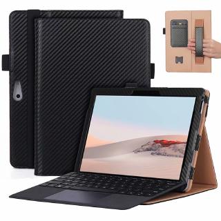 เคสหนัง Pu คาร์บอนไฟเบอร์สําหรับ Surface Go 2หุ้ม