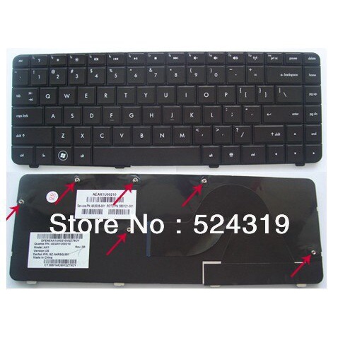 100% แป้นพิมพ์แล็ปท็อปใหม่สําหรับ HP 42 CQ42 G42 G42-300 คีย์บอร์ด US Layout