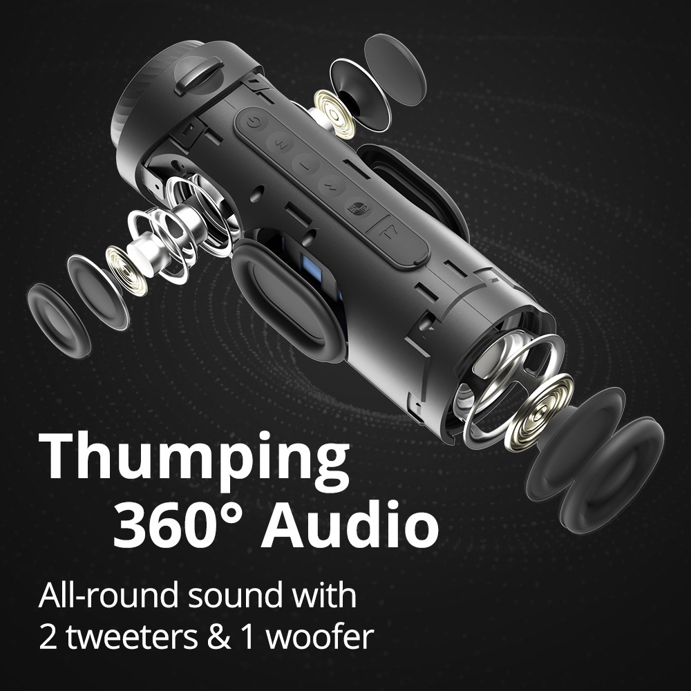 Tronsmart T7 Bluetooth Speaker IPX7 Waterproof Outdoor Speaker with 360 Surround Sound APP