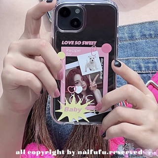 Preorder - Naifufu Diy Photo Iphone Case Y2K with Keyring เคสไอโฟนพร้อมสายห้อย สไตล์ Y2K