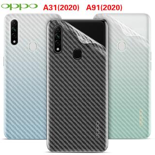 (ซื้อ 1) ฟิล์มคาร์บอนไฟเบอร์ป้องกันรอยหน้าจอ oppo a 31 20 a 91 220