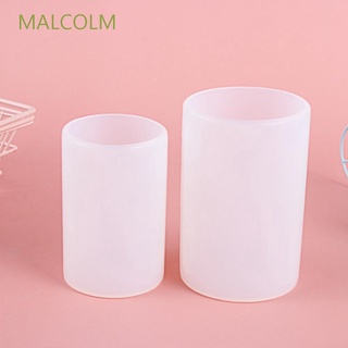 Malcolm แม่พิมพ์ซิลิโคนทรงกระบอกสําหรับทําเทียนเรซิ่น Diy