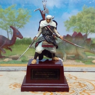 ฟิกเกอร์ หุ่นจำลองนักรบประวัติศาสตร์ MUSASHIBO BENKEI งานเรซิ่นเพ้นท์สีด้วยมือ F-TOYS JAPAN 2004 มือสองไม่มีกล่อง