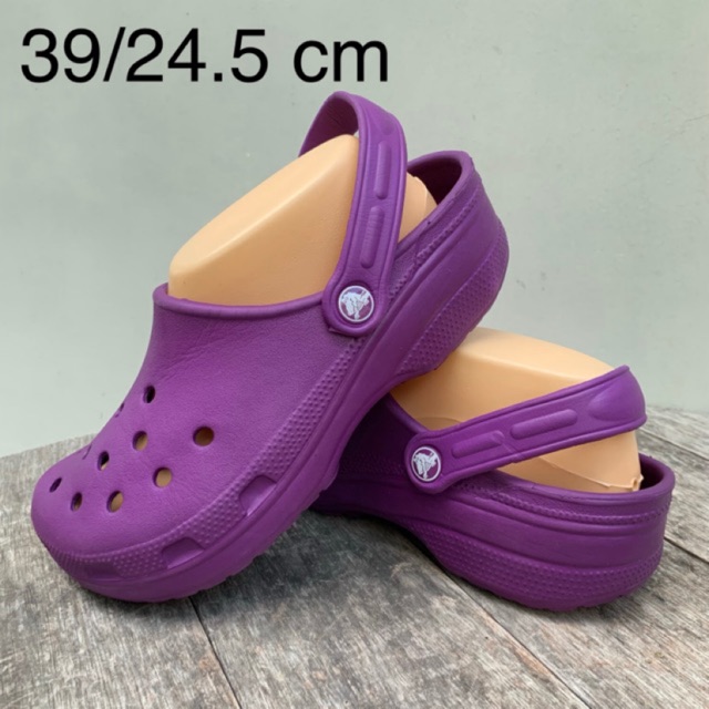 รองเท้า Crocs หัวโต  สีม่วง แท้💯 มือ2
