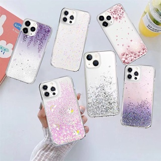 เคสใสกากเพชร OPPO realme c35 Reno7 5g Reno7z 5g  R19Pro A16 A5 2020 A9 2020 realme c11 2021 เคสดอกไม้แห้ง