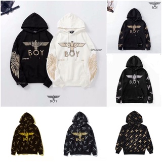 💥ขายดี💥 BoyLondon เสื้อฮู้ดแขนยาว บอยลอนดอน Cotton100% (Hoodie)