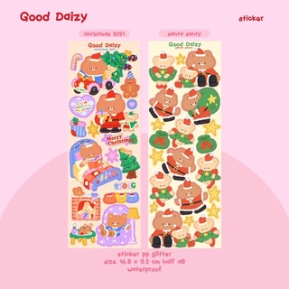 [พร้อมส่ง]🌈🌟sticker Collection christmas สติกเกอร์ แบรนด์ Good Daizy