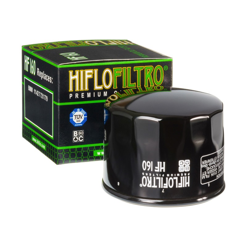 กรองน้ำมันเครื่อง Hiflo Filtro HF160 สำหรับ BMW F650GS F700GS F800GS F850GS S1000R S1000RR R1200GS รหัสสินค้า AB9092