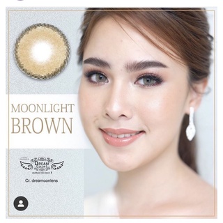 คอนแทคเลนส์ รุ่น Moonlight brown (Dreamcolor) มีค่าสายตาตั้งแต่  0.50 -6.00 [กรอกโค้ด UVAEAPK ลด 40.-]