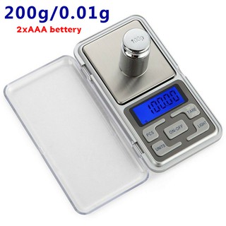 เครื่องชั่งดิจิทัลพกพา Weighing 200 กรัม/0.1 กรัม สวยมาก มีบ…