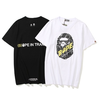 เสื้อยืดวินเทจBape เสื้อยืดแขนสั้นคอกลมเนื้อผ้าฝ้ายทรงหลวมสําหรับผู้หญิงและผู้ชาย
S-3XL