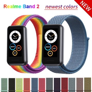 สายนาฬิกาข้อมือไนล่อน สําหรับ Realme Band 2 Smart Watch Band