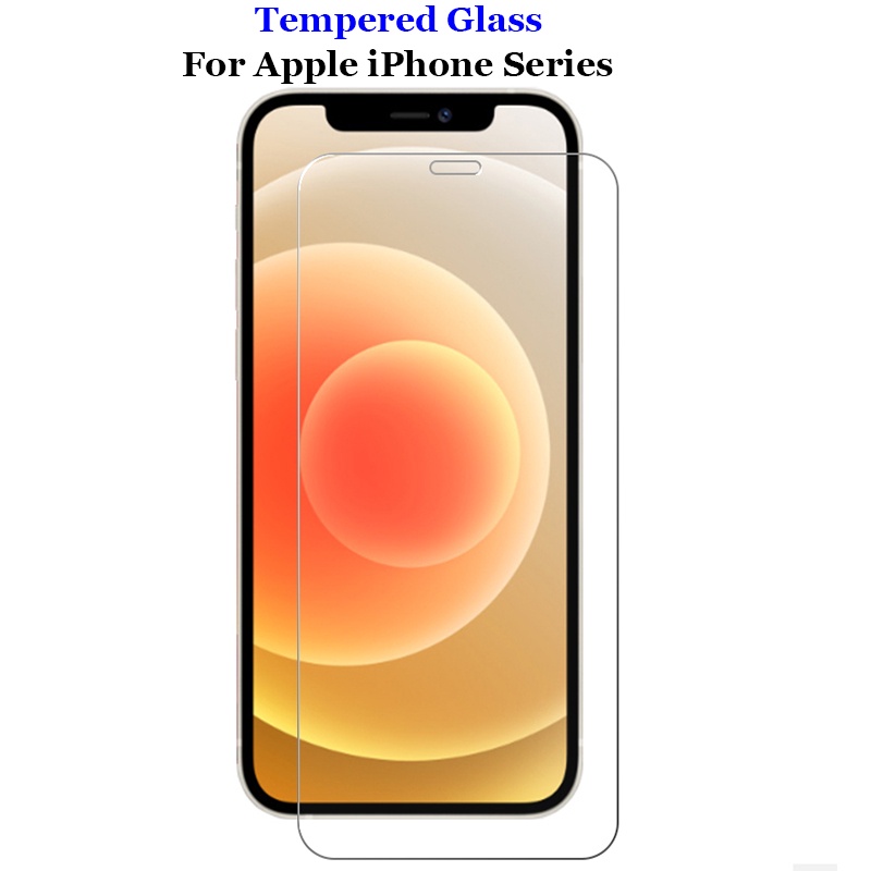 For Apple iPhone 12 13 11 X Xs Xr mini Pro Max SE 2020 Clear Tempered Glass 9H 2.5D Premium Screen Protector Explosion-proof Film Toughened Guard