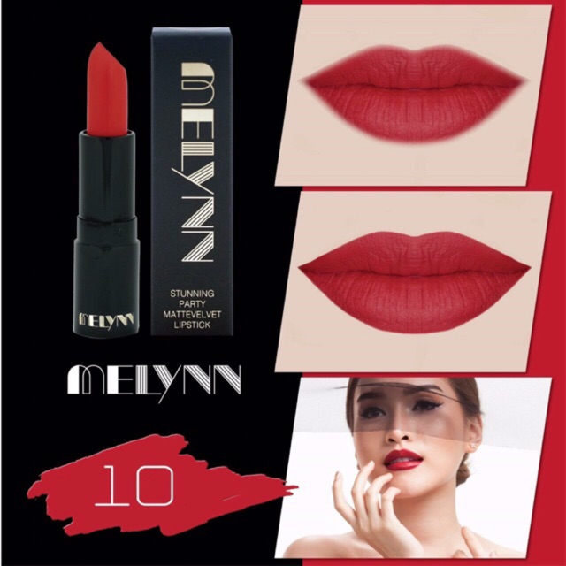 Melynn lip มีลิน ลิปกำมะหยี่ สีสวย ติดทน