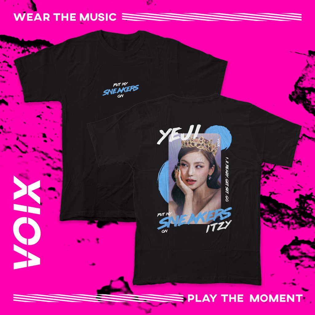 เสื้อยืด พิมพ์ลาย Kpop ITZY "SNEAKERS" Lia Ryujin Chaeryeong Yuna สําหรับผู้ชาย