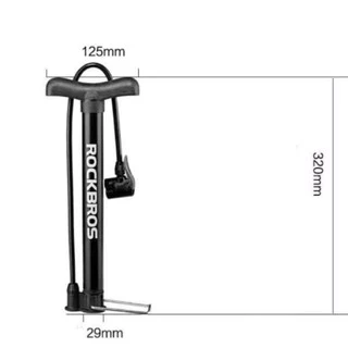 ROCKBROS 120/130PSI Alloy Bicycle Pumps Presta Schrader AV FV Mini MTB Road Bike Cycling Air Pump Tire Ball Inflator Pressure Gauge Pump Presta & Schrade Valve