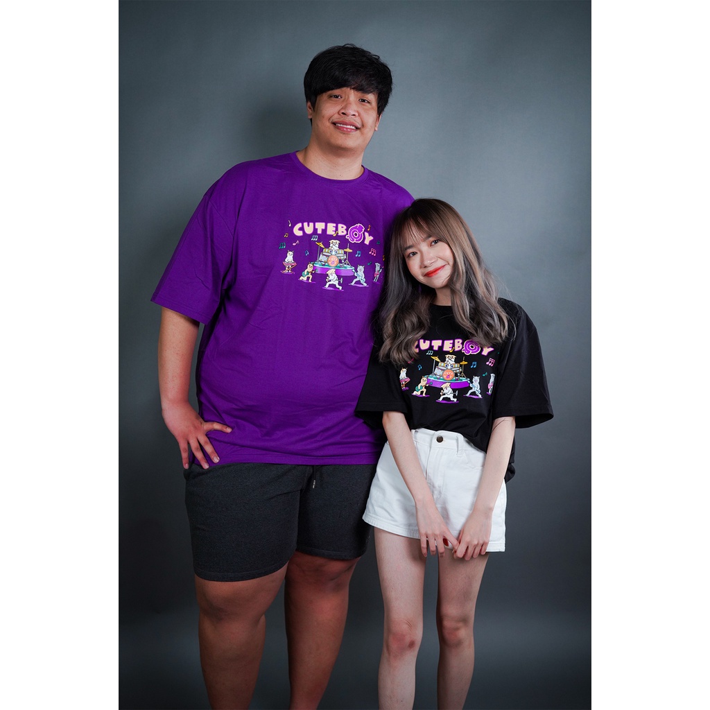 เสื้อยืดผ้าฝ้ายพิมพ์ลายราคาต่ำสุด• CuteBoy Shop • LOGA x CuteBoy • เสื้อยืด Premium Cotton 100% ลาย 