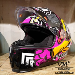 Real helmet full face รุ่น Falcon Raging