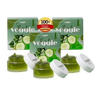 เจลผักพักหน้า Veggie Gel ของแท้ 100% เวจจี้ ขนาด 30 กรัม 3 กระปุก