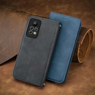 เคสหนัง ฝาพับแม่เหล็ก พร้อมช่องใส่บัตรในตัว และช่องใส่เงินสด สําหรับ infinix Note 11 Pro Note 11s Hot 11s 11 Play