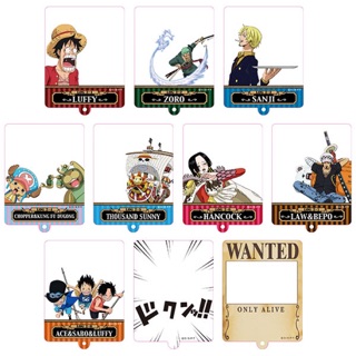 [พร้อมส่ง] One Piece Acrylic de Frame ของแท้ 🇯🇵 พวงกุญแจ วันพีช ลูฟี่ โซโล ซันจิ โบอา ช็อปเปอร์ อะคริลิค Luffy Boa