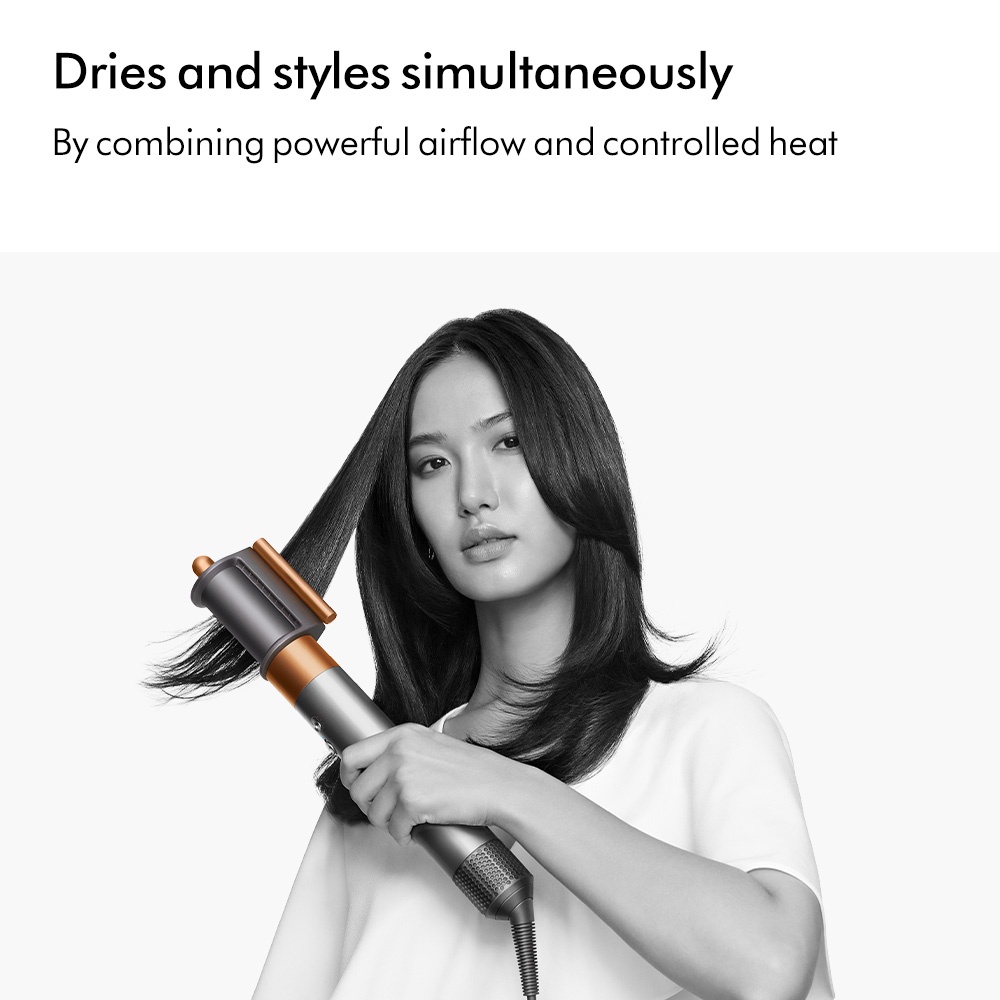 Dyson Airwrap ™ Hair Multi-styler Complete (Fuchsia/Nickel) อุปกรณ์จัดแต่งทรงผม แบบครบชุด สีบานเย็น ไบร์ทนิกเกิล