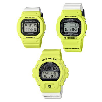 G-Shock Baby-G Lighting Yellow DW-5600TGA-9,DW-6900TGA-9,BGD-560TG-9,DW-5600TGA,DW-6900TGA,BGD-560