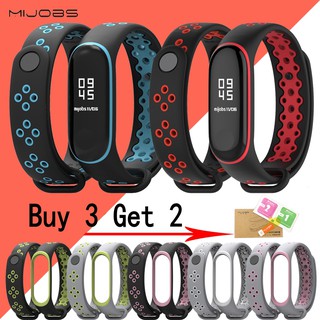 MIJOBS ส่วนลด สายรัดข้อมือ for Xiaomi Mi Band 3 Smart Wristband