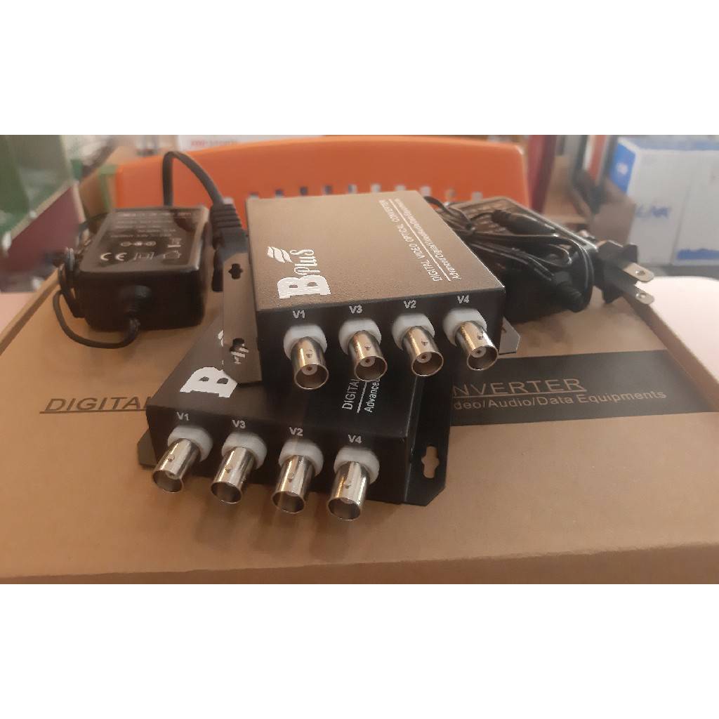 FIBER OPTIC VIDEO CONVERTER 4CH Analog 720P