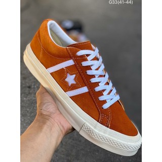 Converse One Star รองเท้าผ้าใบคอนเวิร์ส หนังกลับ รองเท้าผ้าใบแฟชั่น Unisex Size:37eu-45eu