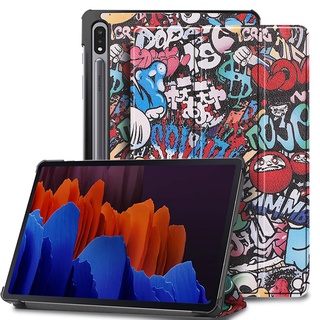 เคสแท็บเล็ตหนังฝาพับแบบแม่เหล็กสําหรับ Samsung Galaxy Tab S7 Fe 12.4 นิ้ว 2021