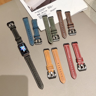 สายนาฬิกาข้อมือ สายหนัง แบบเปลี่ยน สําหรับ Huawei Band 7 Honor Band 7