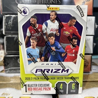 พร้อมส่ง !!! 2020/21 Panini Prizm Premier League Soccer 6-Pack Blaster Box (Red Mosaic Prizms)