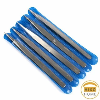 ปากคีบ คีบหนีบสแตนเลส คีมหนีบอเนกประสงค์ ปากคีบ มี 2 แบบ ปากคีบงอ ปากคีบแหลม Stainless steel tweezers
