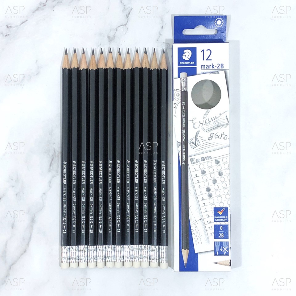 ดินสอ 2B Staedtler รุ่น Mark-2B ดินสอทำข้อสอบ (ยกกล่อง 12 แท่ง)