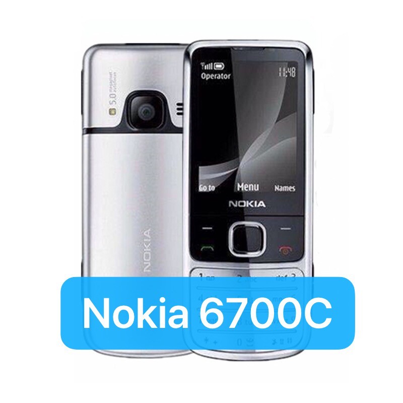 โทรศัพท์มือถือปุ่มกด Nokia6700Cปุ่มกดไทย-เมนูไทย เปลือกโลหะ ได้AIS TRUE ซิมการ์ด 4G