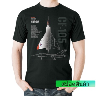 เสื้อยืด พิมพ์ลายกราฟิก Flyin Aviation Themed Avro Canada Cf-105 หลากสีสัน