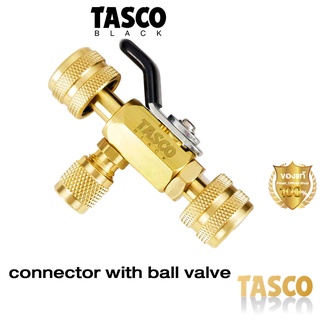 Tasco Black TB635 1/4″ connector with ball valve