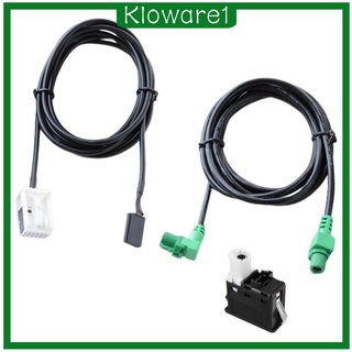 [Kloware1] สวิตช์ USB AUX และสายเคเบิลเชื่อมต่อ ทนทาน แบบเปลี่ยน สําหรับ BMW E60