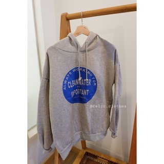 Oversized Hoodie สีเทา