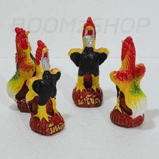 ไก่ชน 9cm 13cm((แถมธูปหวย)) ไก่แก้บน พร้อมส่ง งานจริงสวยมาก ไก่ปูนปั้น (เก็บเงินปลายทางได้) รับประกันแตกหัก